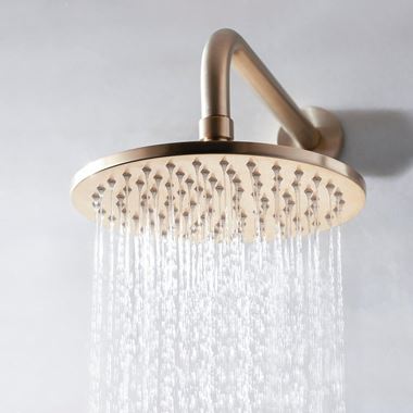 Crosswater MPRO Round 300mm Fixed Shower Head - Brushed Brass